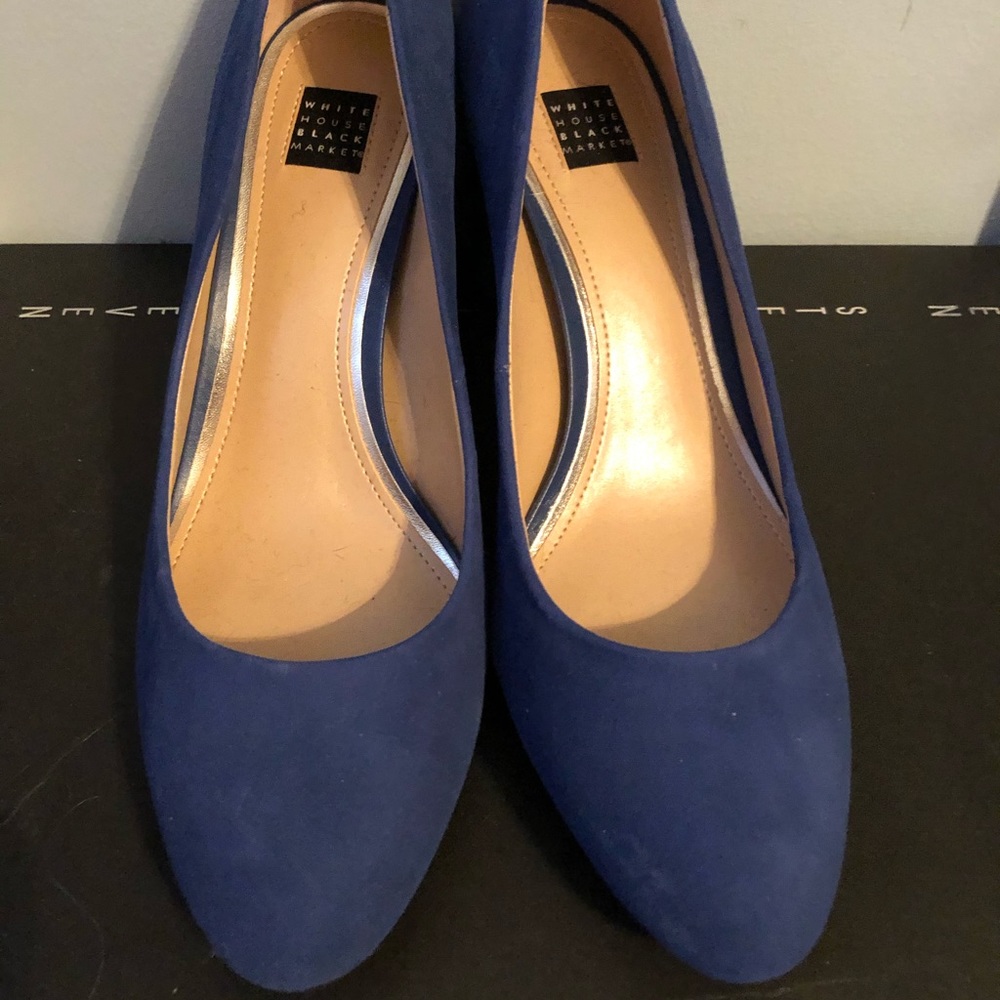 NWT WHBM Blue Heels